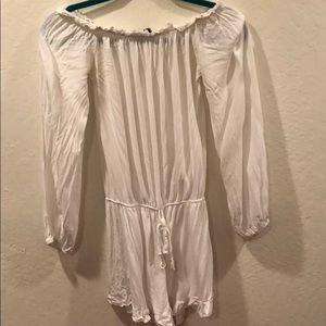 White Brandy Melville romper